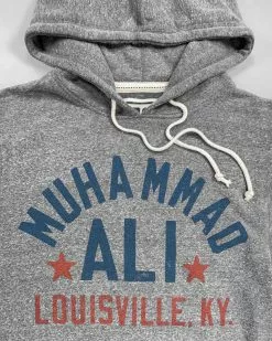 Muhammad Ali Ali Float Quote Grey Pullover Hoody