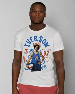 Allen Iverson SPORT AND ICON Iverson Philly Photo White Tee