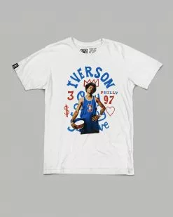Allen Iverson SPORT AND ICON Iverson Philly Photo White Tee