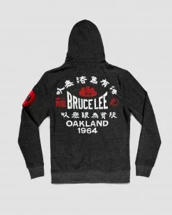 SPORT AND ICON Bruce Lee Oakland 1964 Black FZ Hoody