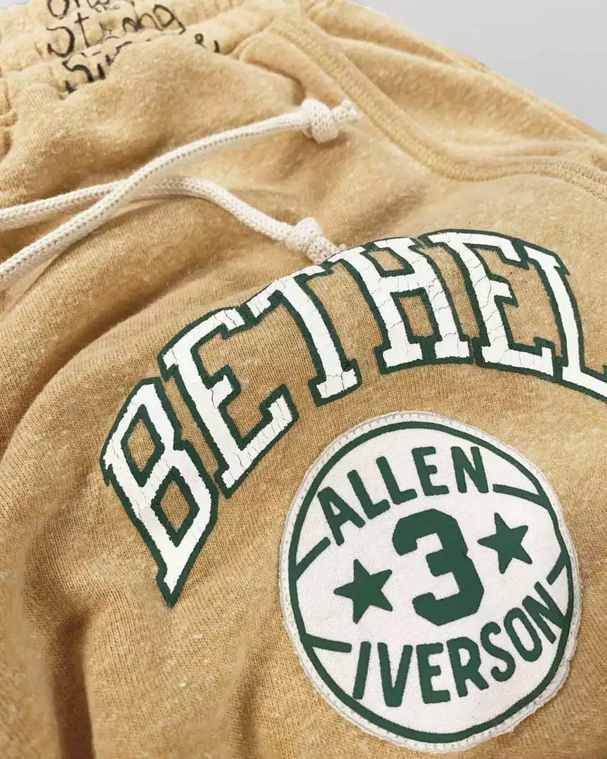 Allen Iverson AI Bubba Chuck Gold Sweatpants SPORT AND ICON 14 Allen Iverson AI Bubba Chuck Gold Sweatpants SPORT AND ICON