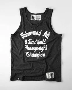 Muhammad Ali Ali 3 Time Champ Black Tank 15 Muhammad Ali Ali 3 Time Champ Black Tank