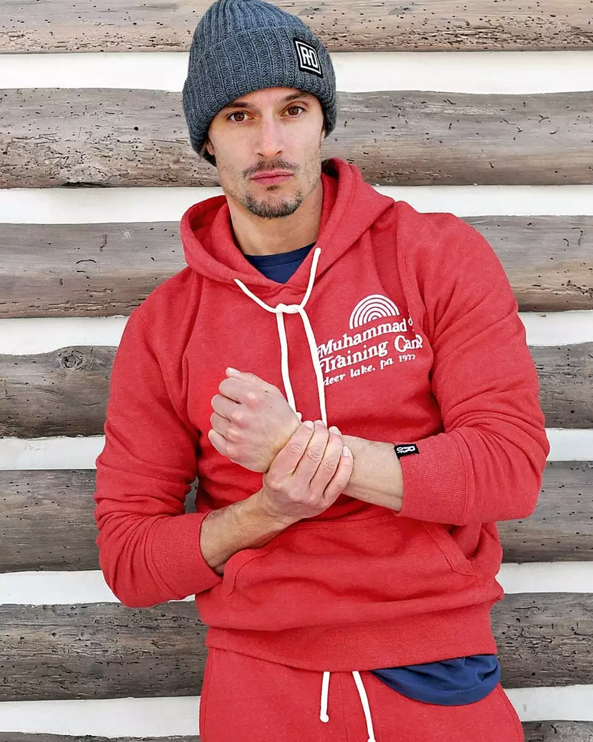 Muhammad Ali SPORT AND ICON Ali Deer Lake Training Camp Red PO Hoody 3 Muhammad Ali SPORT AND ICON Ali Deer Lake Training Camp Red PO Hoody