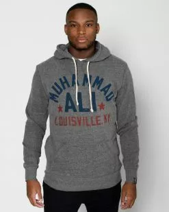 Muhammad Ali Ali Float Quote Grey Pullover Hoody