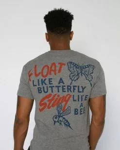 Muhammad Ali Ali Float Quote Triblend Tee SPORT AND ICON