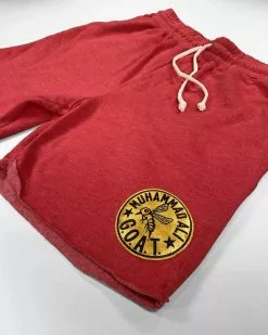 Muhammad Ali SPORT AND ICON Ali G.O.A.T Super Soft Triblend Red Shorts
