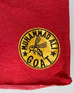 Muhammad Ali SPORT AND ICON Ali G.O.A.T Super Soft Triblend Red Shorts