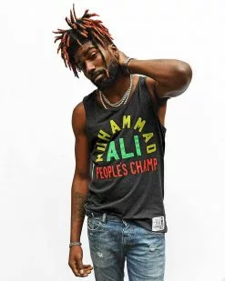 Muhammad Ali SPORT AND ICON Ali People's Champ Black Tank