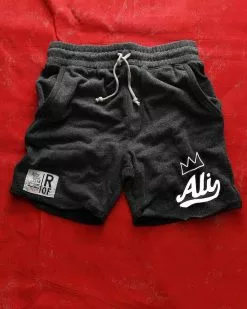 Muhammad Ali Ali Script Black Shorts 12 Muhammad Ali Ali Script Black Shorts