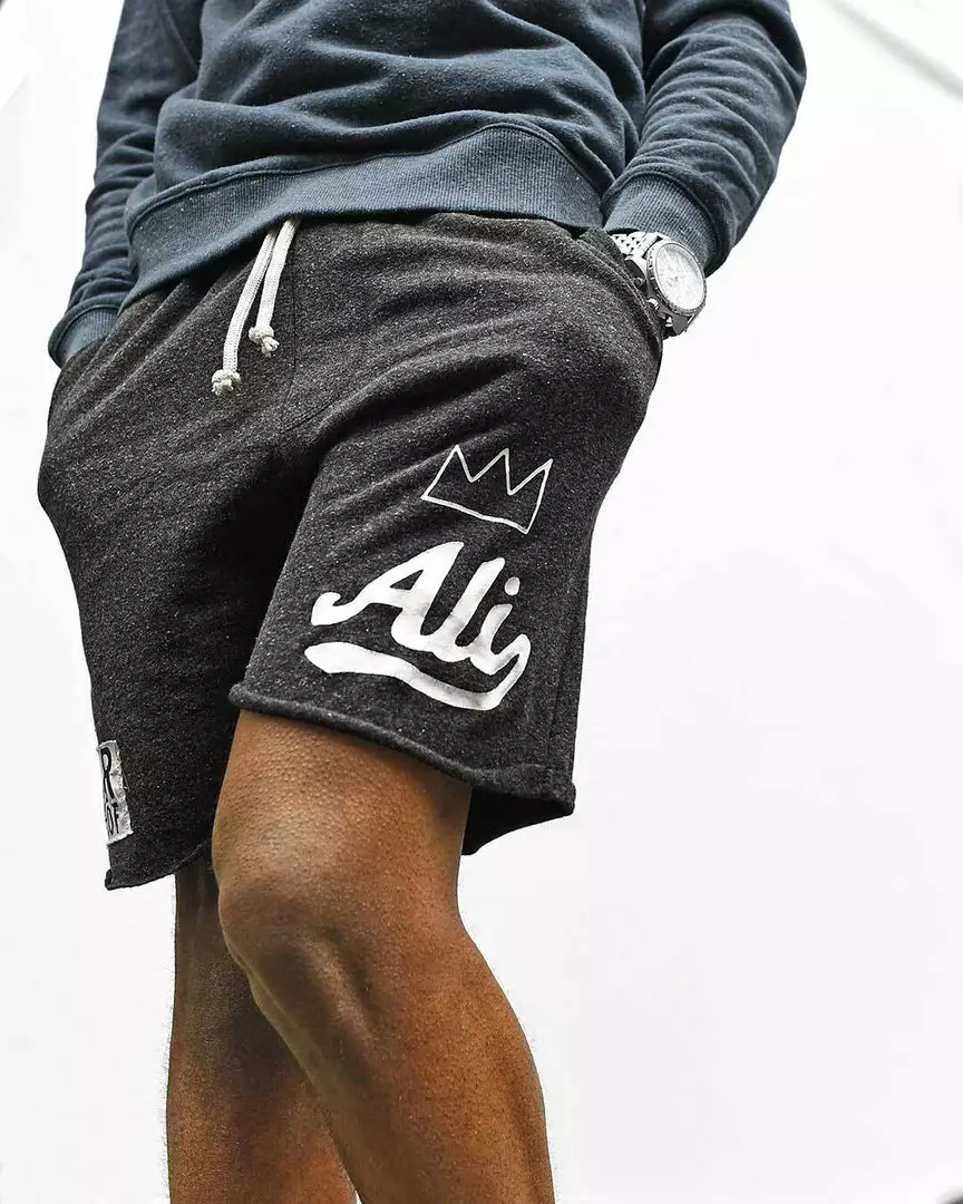 Muhammad Ali Ali Script Black Shorts 3 Muhammad Ali Ali Script Black Shorts