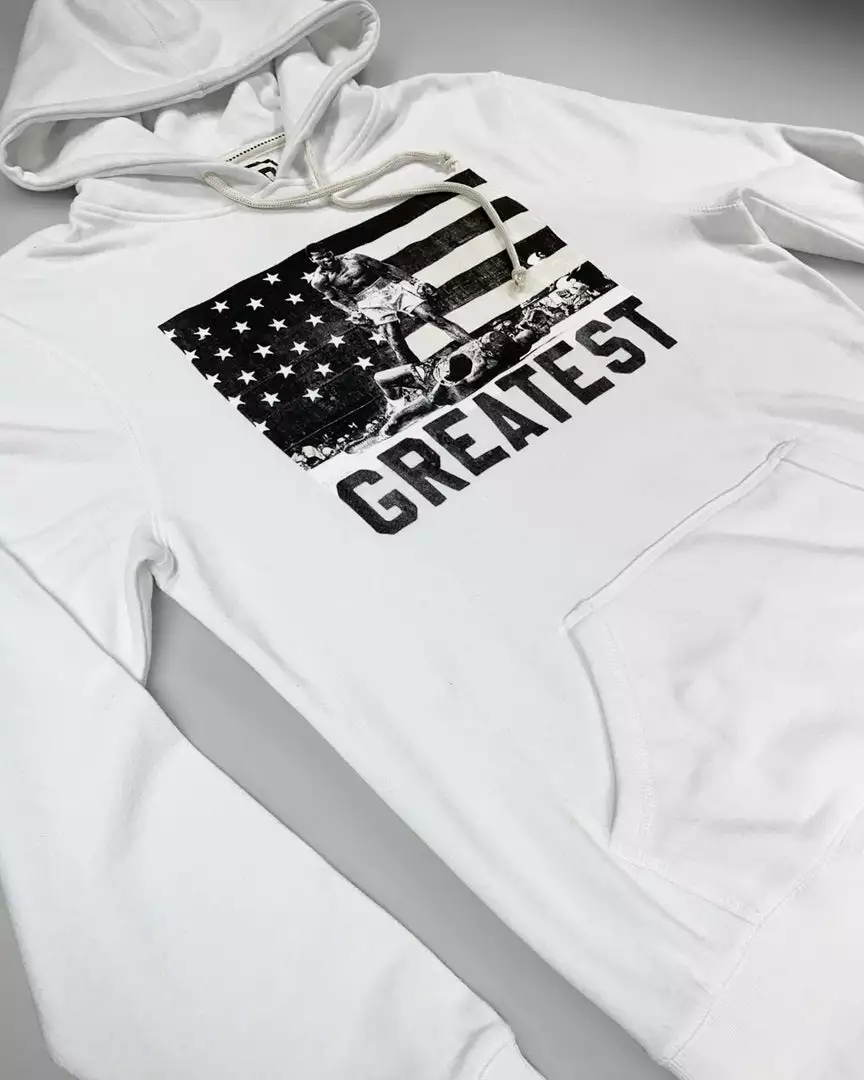 Muhammad Ali SPORT AND ICON Ali Victory Ivory Pullover Hoody 11 Muhammad Ali SPORT AND ICON Ali Victory Ivory Pullover Hoody