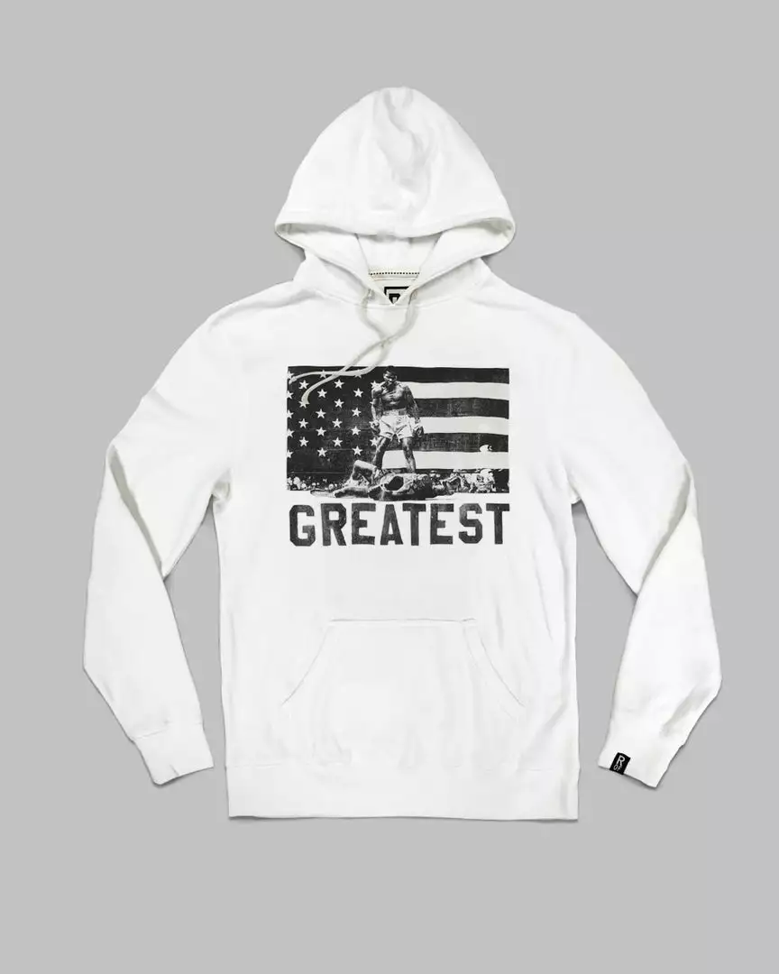 Muhammad Ali SPORT AND ICON Ali Victory Ivory Pullover Hoody 12 Muhammad Ali SPORT AND ICON Ali Victory Ivory Pullover Hoody