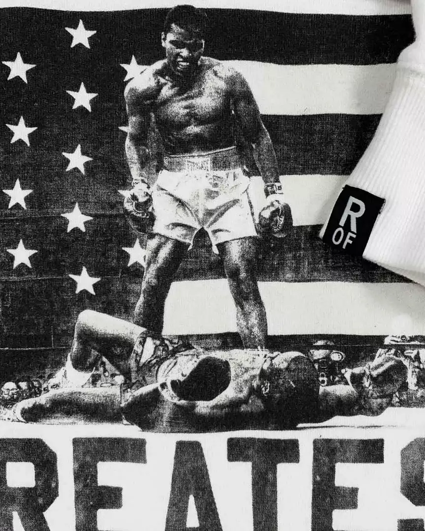 Muhammad Ali SPORT AND ICON Ali Victory Ivory Pullover Hoody 4 Muhammad Ali SPORT AND ICON Ali Victory Ivory Pullover Hoody