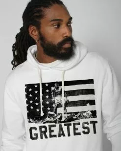 Muhammad Ali SPORT AND ICON Ali Victory Ivory Pullover Hoody 15 Muhammad Ali SPORT AND ICON Ali Victory Ivory Pullover Hoody