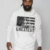 Muhammad Ali SPORT AND ICON Ali Victory Ivory Pullover Hoody 1 Muhammad Ali SPORT AND ICON Ali Victory Ivory Pullover Hoody