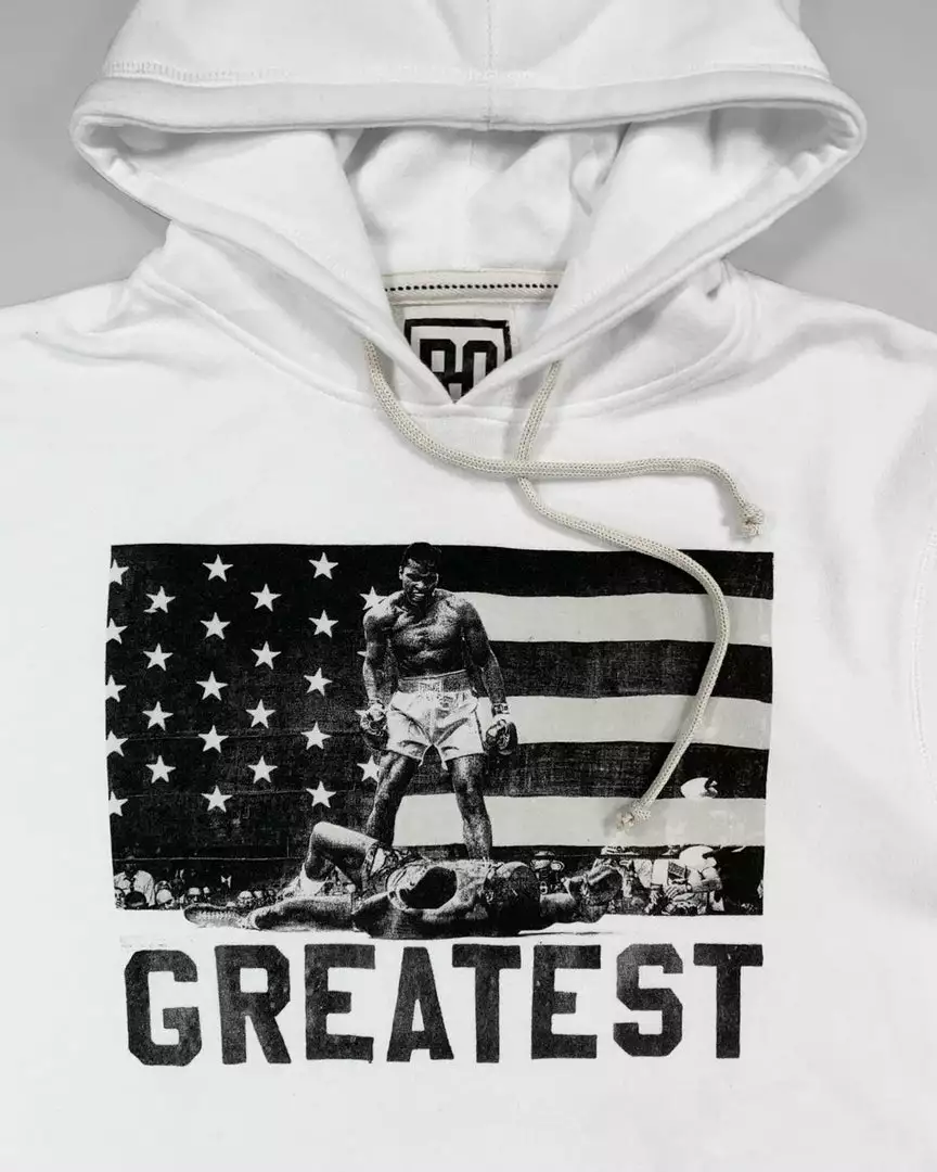 Muhammad Ali SPORT AND ICON Ali Victory Ivory Pullover Hoody 10 Muhammad Ali SPORT AND ICON Ali Victory Ivory Pullover Hoody