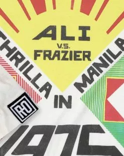 Muhammad Ali / Joe Frazier Ali Vs Frazier 1975 Vintage White Tee SPORT AND ICON