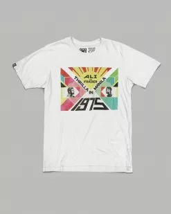 Muhammad Ali / Joe Frazier Ali Vs Frazier 1975 Vintage White Tee SPORT AND ICON