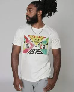 Muhammad Ali / Joe Frazier Ali Vs Frazier 1975 Vintage White Tee SPORT AND ICON