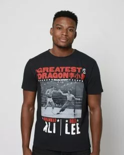 Muhammad Ali / Bruce Lee Ali Vs. Lee - Night Of Greatness Tee SPORT AND ICON