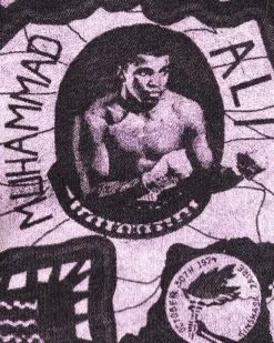 Muhammad Ali Ali Zaire 1974 Purple Pullover Hoody SPORT AND ICON