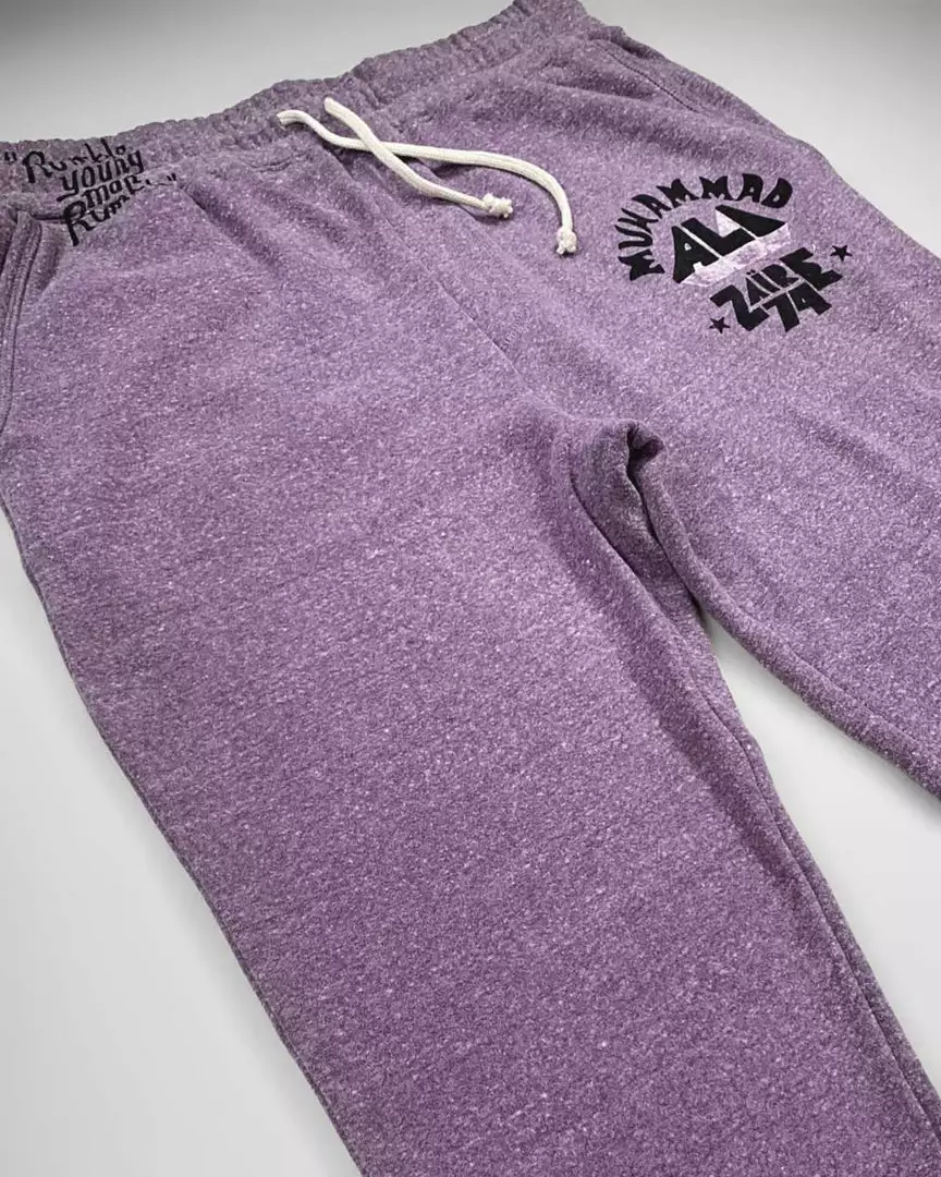 Muhammad Ali Ali Zaire 1974 Purple Sweatpants 7 Muhammad Ali Ali Zaire 1974 Purple Sweatpants