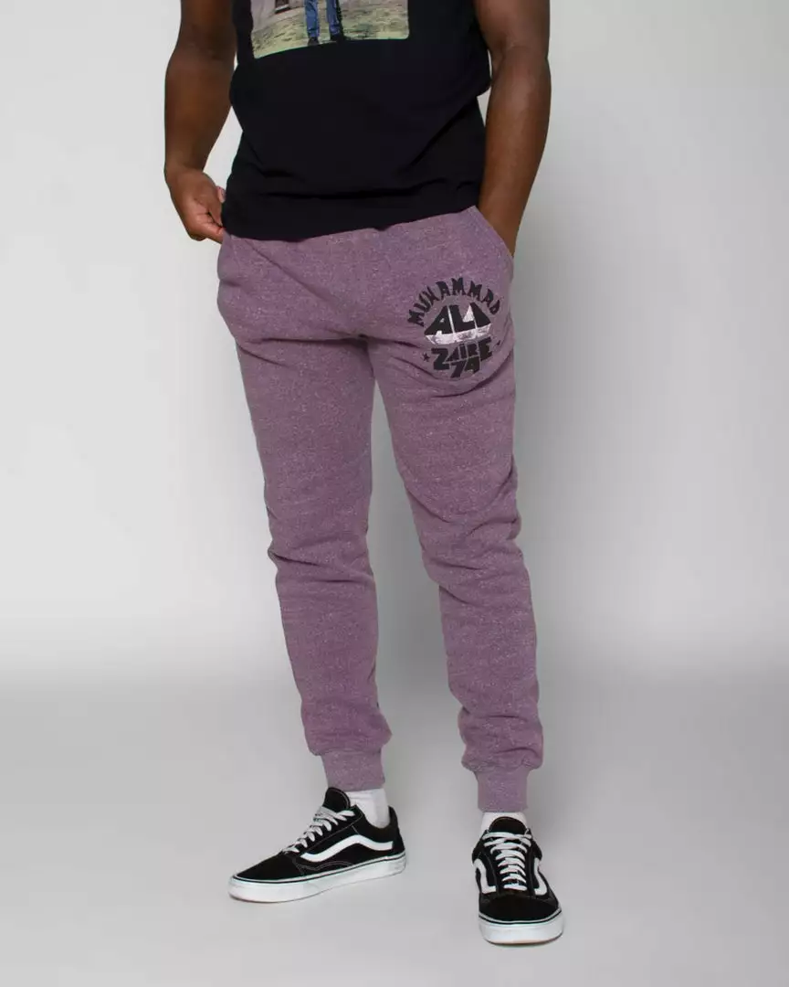 Muhammad Ali Ali Zaire 1974 Purple Sweatpants 3 Muhammad Ali Ali Zaire 1974 Purple Sweatpants