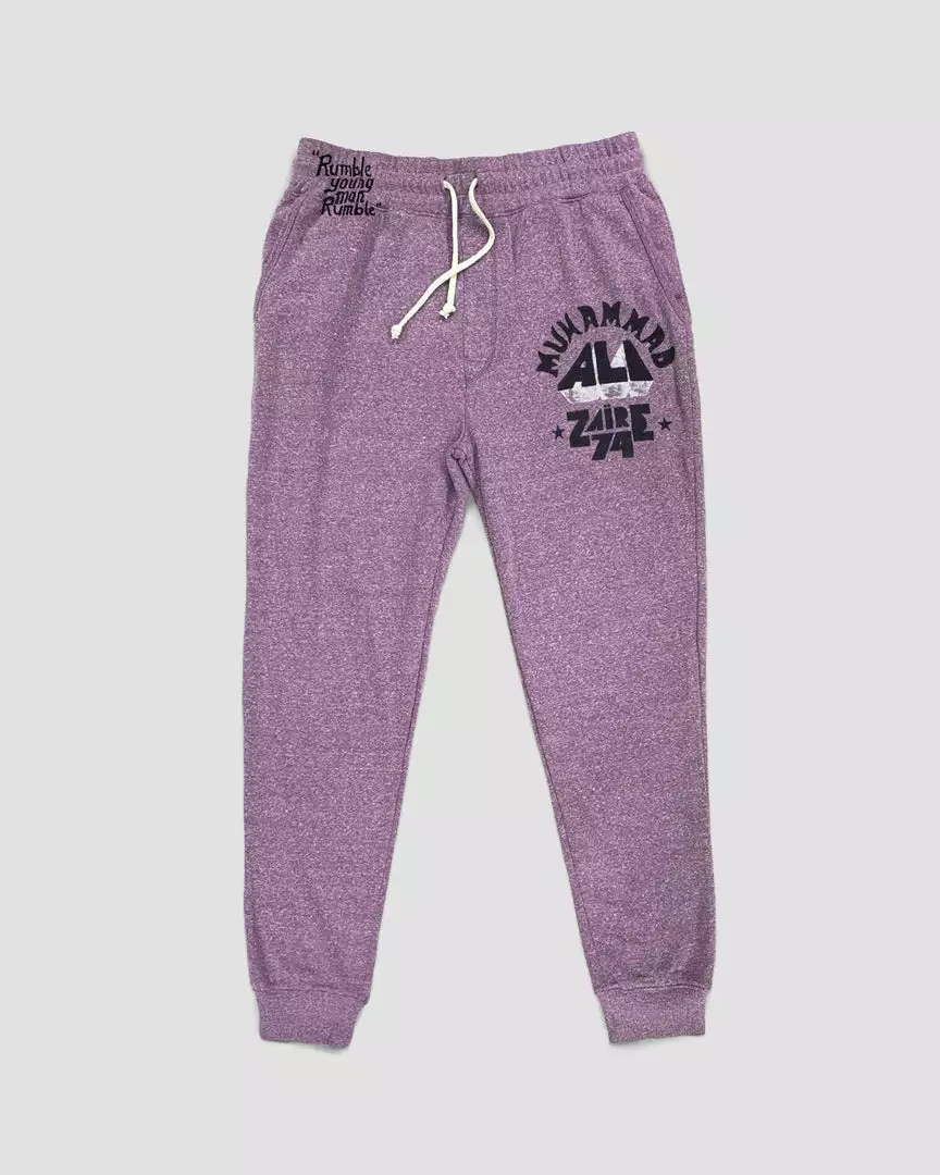 Muhammad Ali Ali Zaire 1974 Purple Sweatpants 11 Muhammad Ali Ali Zaire 1974 Purple Sweatpants