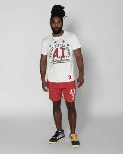 Allen Iverson #3 Red Shorts SPORT AND ICON