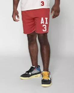 Allen Iverson #3 Red Shorts SPORT AND ICON