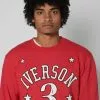 Allen Iverson #3 Red Sweatshirt SPORT AND ICON