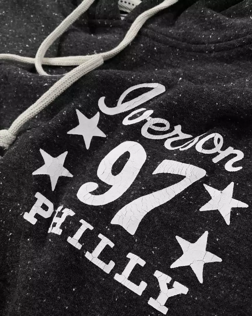SPORT AND ICON Allen Iverson Philly 97 Black PO Hoody 7 SPORT AND ICON Allen Iverson Philly 97 Black PO Hoody