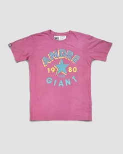 Andre The Giant Andre 1980 Pink Tee
