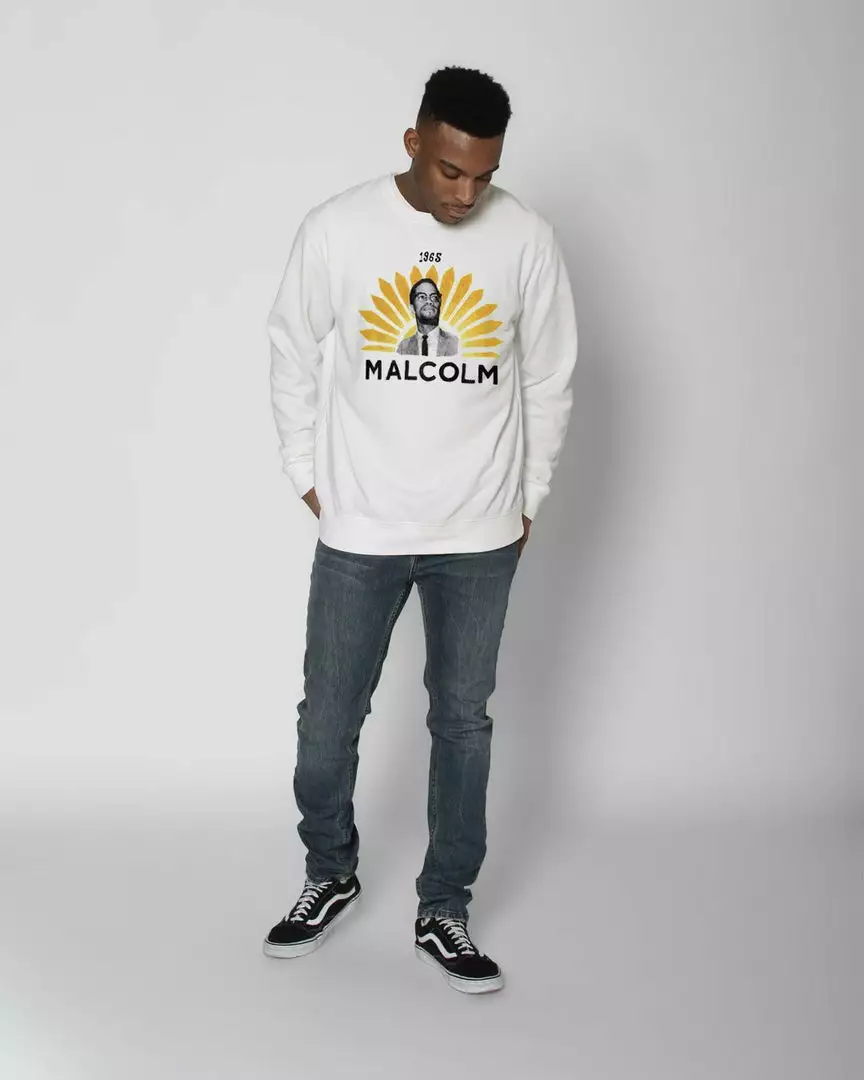 BHT - Malcolm X 1965 Sweatshirt SPORT AND ICON 4 BHT - Malcolm X 1965 Sweatshirt SPORT AND ICON