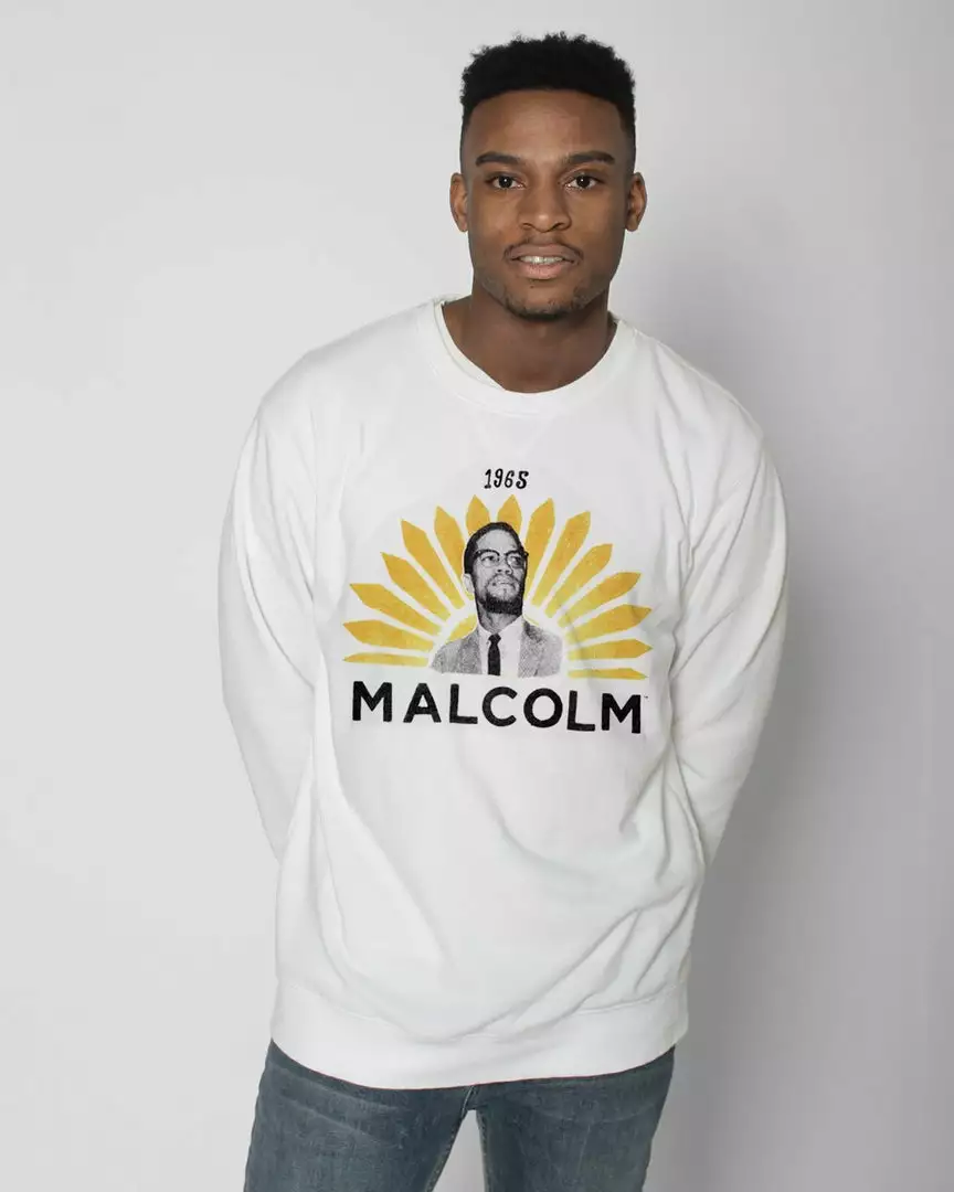 BHT - Malcolm X 1965 Sweatshirt SPORT AND ICON 3 BHT - Malcolm X 1965 Sweatshirt SPORT AND ICON