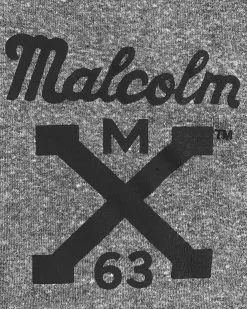 SPORT AND ICON BHT - Malcolm X Freedom Grey Pullover Hoody