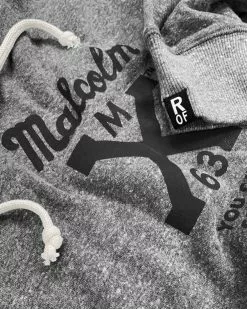SPORT AND ICON BHT - Malcolm X Freedom Grey Pullover Hoody
