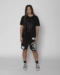 NLB BHT - NL Centennial Black On Black Tee SPORT AND ICON