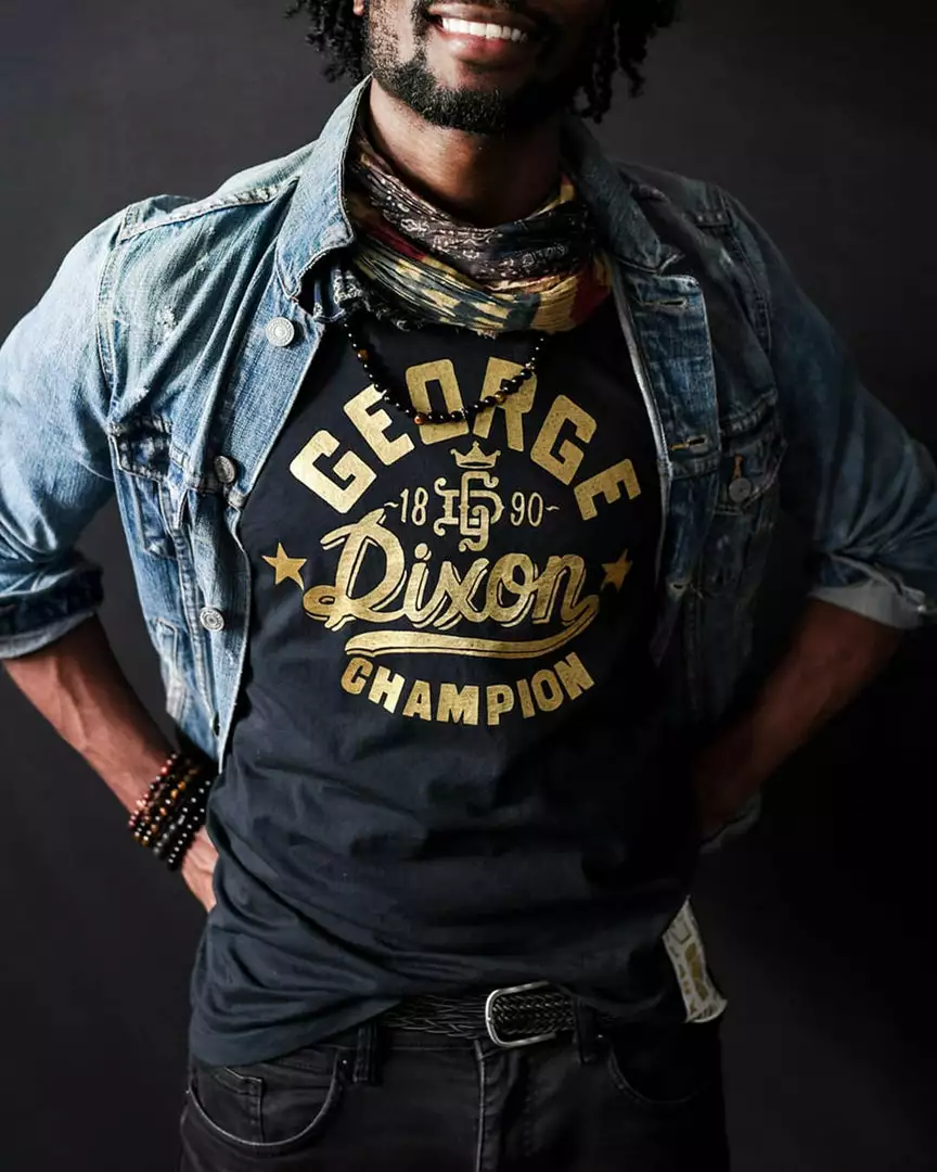 SPORT AND ICON Black Boxing Royalty - George Dixon Tee 3 SPORT AND ICON Black Boxing Royalty - George Dixon Tee