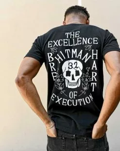 NEW ARRIVALS Bret Hart 32 Time Champ Black Tee