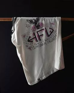 NEW ARRIVALS Bret Hart HFW Vintage White Tank