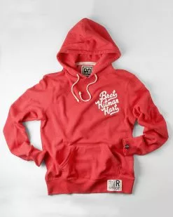 NEW ARRIVALS Bret Hart Hitman Red PO Hoody