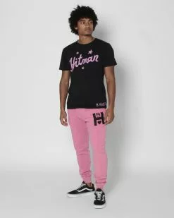 Bret Hart Pink Sweatpants SPORT AND ICON