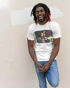 NEW ARRIVALS Bret Hart Retro Photo White Tee