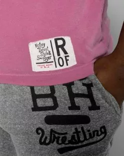 Bret Hart SPORT AND ICON Bret Hitman Hart Pink Tee