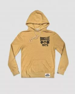 Bruce Lee 1972 Gold Pullover Hoody SPORT AND ICON