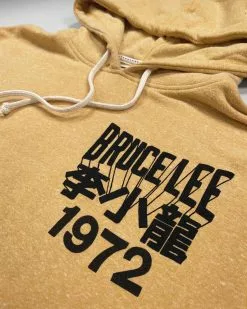 Bruce Lee 1972 Gold Pullover Hoody SPORT AND ICON