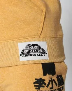 Bruce Lee 1972 Gold Pullover Hoody SPORT AND ICON