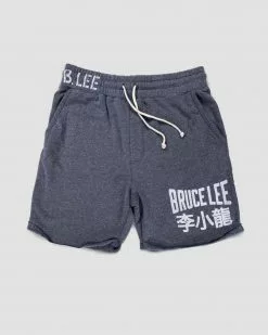 Bruce Lee Dragon Navy Shorts SPORT AND ICON