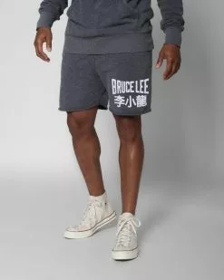 Bruce Lee Dragon Navy Shorts SPORT AND ICON